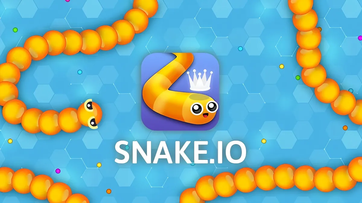 Snake io gameplay screenshot and banner
